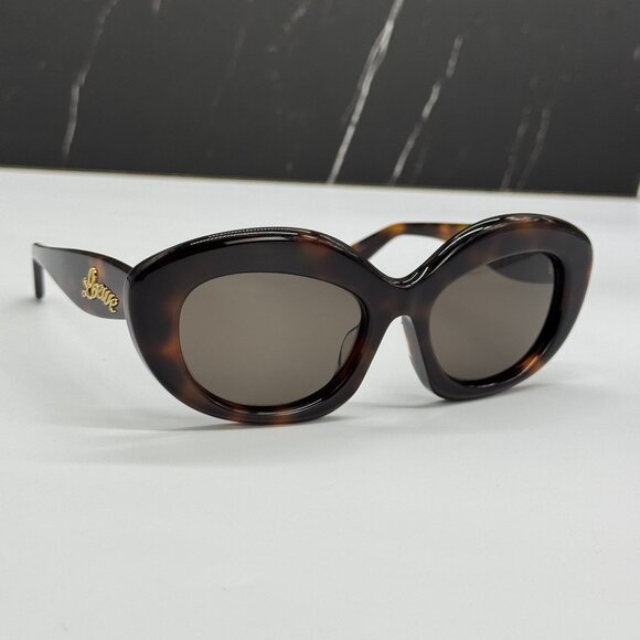 NEW LOEWE LW40153F 52E WOMEN SUNGLASSES HAVANA LOEWE EYEWEAR - Picture 3 of 11